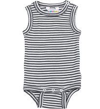 Joha Bodysuit Sleeveless - Rib - Wool/Silk - Dark Grey