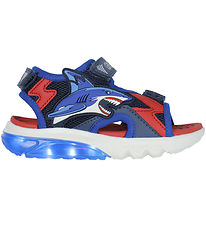 Geox Sandals w. Light - Cyberdrone - Navy/Red