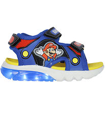 Geox Sandals w. Light - Ciberdron - Royal/Red