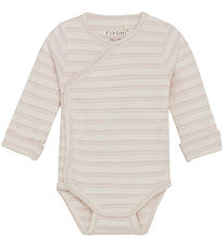 Fixoni Wrap Bodysuit l/s - Hushed Violet w. Stripes