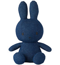 Bon Ton Toys Soft Toy - 33 cm - Miffy Sitting - Raw Denim