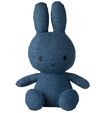Bon Ton Toys Soft Toy - 33 cm - Miffy Sitting - Mid Wash Denim