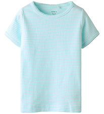 Name It Stuttermabolur - Rib - NmfFi hlutdeild - Blue Light