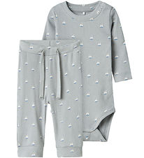Name It Bodysuit l/e - Rib - NbmFrom - Quarry