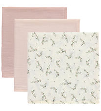 Sebra Muslin Cloths - 3-Pack - 75x75 cm - Rose