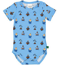 Freds World Bodysuit s/s - Pirate - All Blue/Papaya/Navy