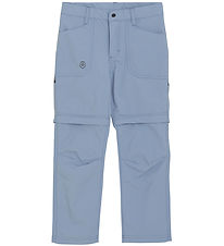 Color Kids Byxor - m. Zip Off - blekt Denim
