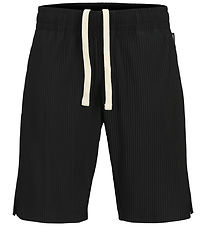 Jack & Jones Sweat Shorts - JpstBill - Pleated - Black