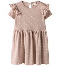 Lil' Atelier Dress - NmfGayo - Peach Whip/Swans