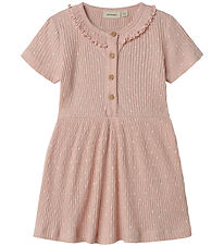 Lil' Atelier Dress - Rib - NmfFiducia - Peach Whip