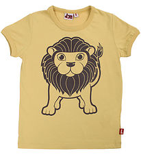 ANIMALS T-shirt - AnimalsHide - Faded Yellow Large Løve