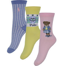 Polo Ralph Lauren Socken - 3er-Pack - Pink/Gelb/Blau