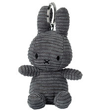 Bon Ton Toys Keychain - 12 cm - Miffy ECO Corduroy - Grey