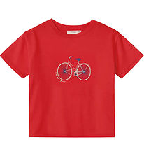 Fliink T-shirt - Summer Bike - Pompeian Red