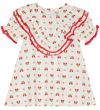 Flöss Dress - Sofia - Soft White Berry w. Lace