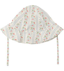 Flöss Solhatt - Abigail - Soft White/Ljus Blue
