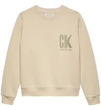 Calvin Klein Sweatshirt - Summer Baksida - Oyster Grå Grey