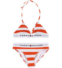 Tommy Hilfiger Bikini - Triangle - Breton Stripe Brilliant Orang