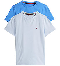Tommy Hilfiger T-shirt - 2-Pack - Breezy Blue/Blue Spell White