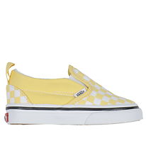 Vans Schoenen - Classic Slip-On - Geel/Wit Geruit