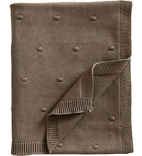 Jack o Juno Filt - 80x100 cm - Stickad - Bubble - Kaffe