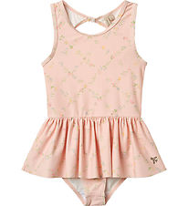 Wheat Swimsuit - UV40+ - Erna - Powder Checked Flowers