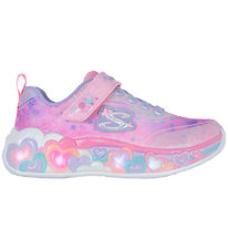 Skechers Shoes w. Lights - Eternal Heart Lights - Lights Pink/Mu