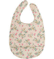 CeLaVi Bib w. Food Catcher - PU - Perfectly Pale