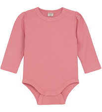 CeLaVi Bodysuit l/s - Rib - Powder Pink