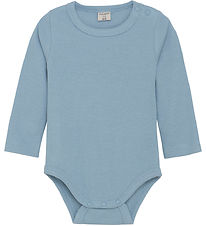 CeLaVi Bodysuit l/s - Rib - Dusty Blue