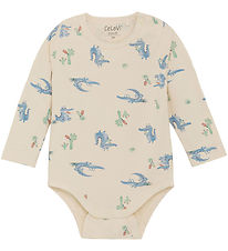 CeLaVi Bodysuit l/s - Dusty Blue