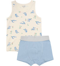 CeLaVi Underwear Set - Undershirt/Boxers - Dusty Blue