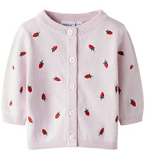 Name It Cardigan - Knitted - NbfDetrille w. Strawberry