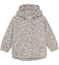 Minymo Rain Jacket - PE - Timber Wolf w. Print
