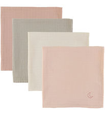 Moonboon Muslin Cloth - 4-Pack - Rose Mix