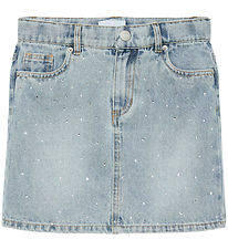 Vero Moda Girl Pils - VmBling - Light Blue Denim/Rhinestones
