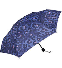 Beckmann Regnhlíf - blettatígur - Dark Blue