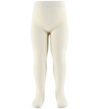 GoBabyGo Strumpbyxor m. Halkskydd - Bambu - Off White