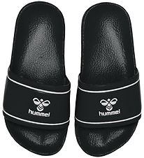 Hummel Badesandalen - Pool Slide Jr - Schwarz/Weiß