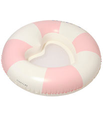 SunnyLife Luftmadrass - 130x32 cm - Stolar My Heart - Rosa Strip