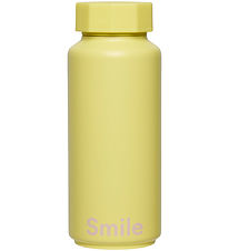 Design Letters Thermo Bottle - 500 mL - Smile - Yellow