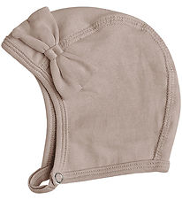 Racing Kids Baby Hat - Stone w. Bow