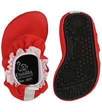 Vanilla Copenhagen Badeschuhe - Berry m. Rüschen