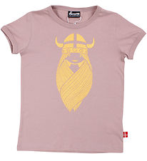 Danefæ T-shirt - Danebasic - Rose Beige Freja w. Glitter