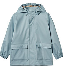 Wheat Rain Jacket - PU - Ollo - Aquamarine