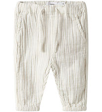Name It Trousers - NbmFedanne - Cloud Dancer/ELMWOOD
