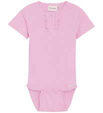 Minymo Bodysuit s/s - Rib - Light Rose