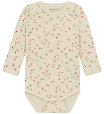 Minymo Bodysuit l/s - Viscose - Dusty Cedar