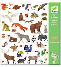 Djeco Klistermärken - 160 st. - Fauna