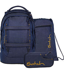 Satch School Bag Set - Pack - Denim Blue